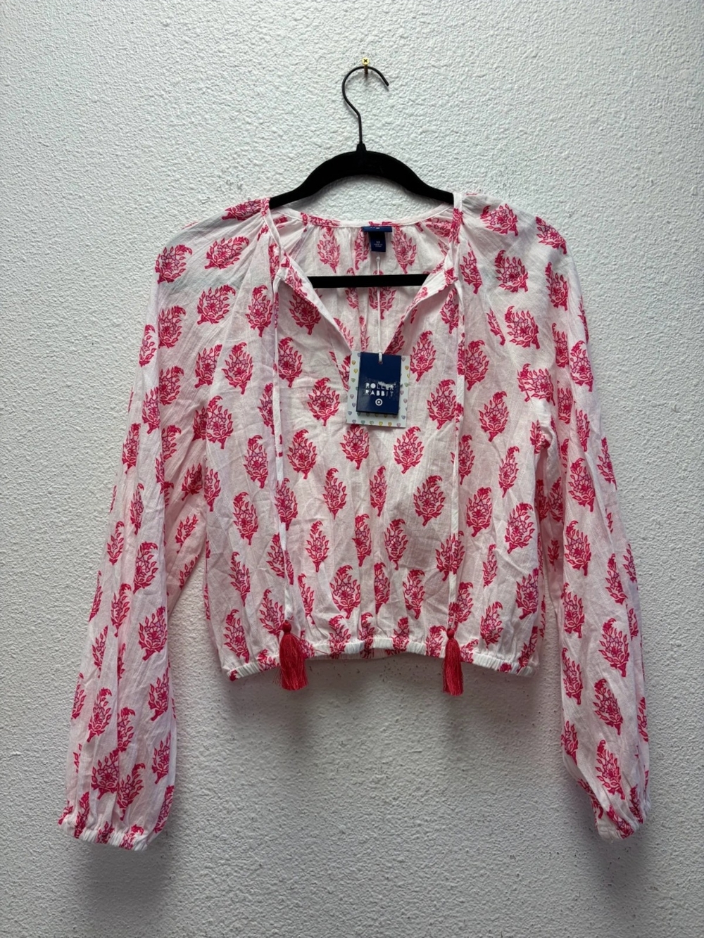 Womens Roller Rabbit Long-sleeve Blouse Size XS #703